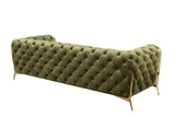 Vig Furniture - Divani Casa Sheila Modern Green Fabric Sofa Set - Vgca1346-Grn