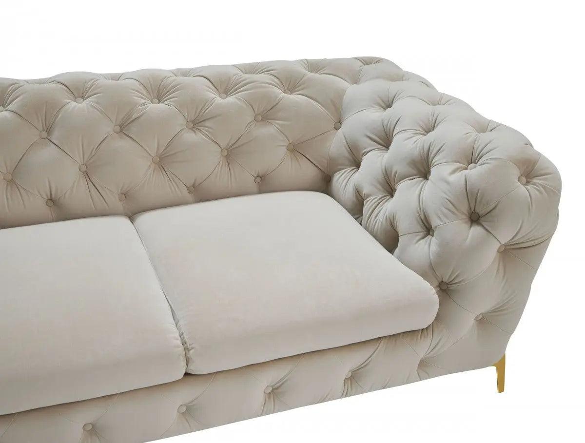 Vig Furniture - Divani Casa Sheila Transitional Beige Fabric Chair - Vgca1346-Beix-C