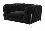 Vig Furniture - Divani Casa Sheila Transitional Black Fabric Chair - Vgca1346-Blk-Ch