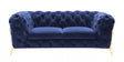 Divani Casa Sheila Transitional Dark Blue Fabric Loveseat Vgca1346-Blue-L