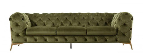 Vig Furniture - Divani Casa Sheila Transitional Green Fabric Sofa - Vgca1346-Grn-S