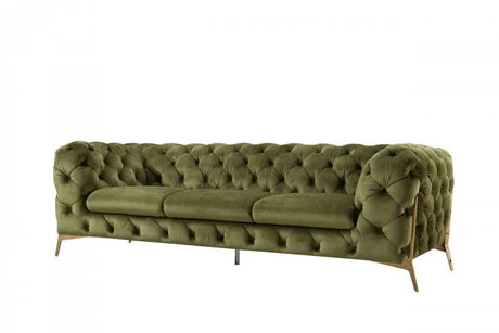 Vig Furniture - Divani Casa Sheila Transitional Green Fabric Sofa - Vgca1346-Grn-S