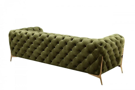 Vig Furniture - Divani Casa Sheila Transitional Green Fabric Sofa - Vgca1346-Grn-S