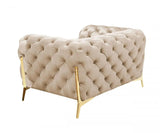 Vig Furniture - Divani Casa Sheila Transitional Light Beige Fabric Chair - Vgca1346-Obei-Ch