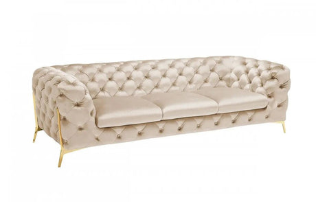 Divani Casa Sheila Transitional Light Beige Fabric Sofa Vgca1346 - Obei - S | Home Elegance USA