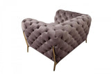 Vig Furniture - Divani Casa Sheila Transitional Silver Fabric Chair - Vgca1346-Sil-Ch