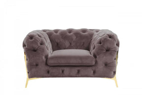 Divani Casa Sheila Transitional Silver Fabric Chair Vgca1346-Sil-Ch
