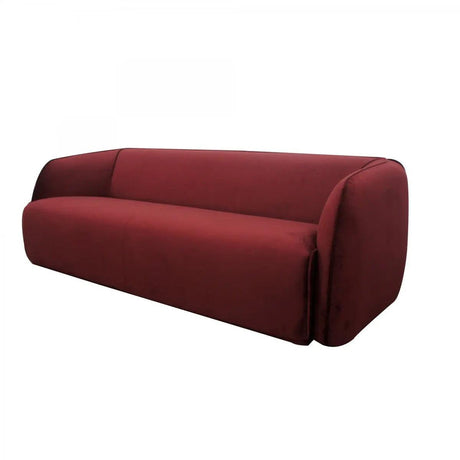 Vig Furniture - Divani Casa Spruce - Modern Red Velvet Sofa - Vguimakiyo