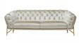 Divani Casa Stella Transitional Beige Velvet Sofa Vgca2020-Beige-S