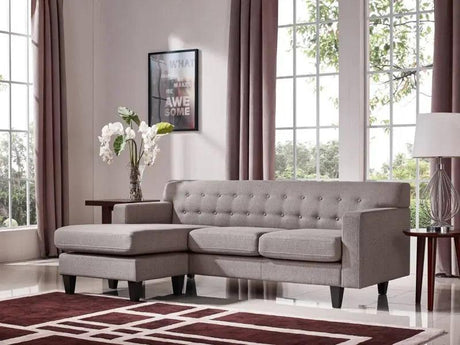 Vig Furniture - Divani Casa Tawny Modern Fabric Sofa & Ottoman Set - Vgmb-1667-Brn