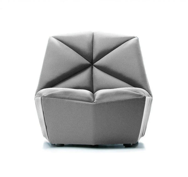Vig Furniture - Divani Casa Tomlin Contemporary Grey Woven Fabric Accent Chair - Vgodzw-20092-Gry-Ch