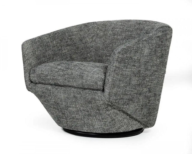 Vig Furniture - Divani Casa Tyson - Modern Dark Grey Fabric Accent Chair - Vgkkkfa1032-Dkgry-3