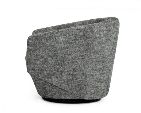 Vig Furniture - Divani Casa Tyson - Modern Dark Grey Fabric Accent Chair - Vgkkkfa1032-Dkgry-3