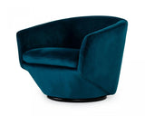 Vig Furniture - Divani Casa Tyson - Modern Dark Teal Fabric Accent Chair - Vgkkkfa1032-Blu-3
