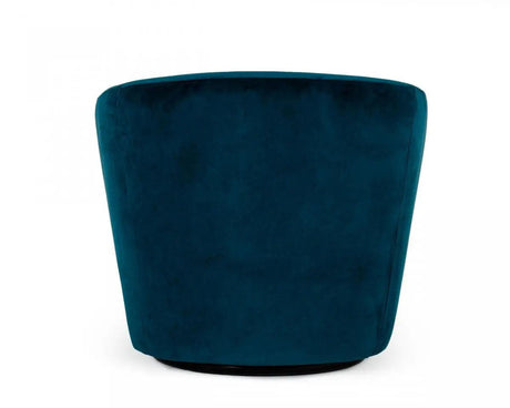 Vig Furniture - Divani Casa Tyson - Modern Dark Teal Fabric Accent Chair - Vgkkkfa1032-Blu-3