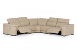 Vig Furniture - Estro Salotti Palinuro - Taupe Italian Leather Sectional Sofa With Recliners - Vgntpalinuro-Tpe