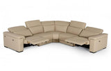 Vig Furniture - Estro Salotti Palinuro - Taupe Italian Leather Sectional Sofa With Recliners - Vgntpalinuro-Tpe