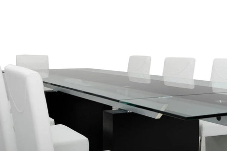 Vig Furniture - Lisbon Extendable Dining Table - Vggu-328L-B