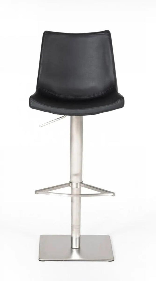 Vig Furniture - Modrest Aaron - Modern Black Eco-Leather Bar Stool - Vghr5357-Gb