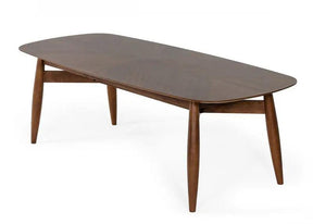 Modrest Ackley Modern Walnut Rectangular Dining Table Vgmamit-8117
