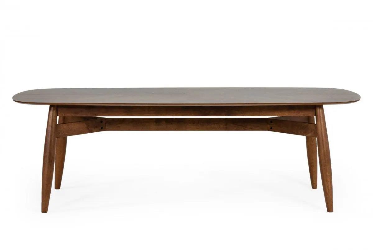 Vig Furniture - Modrest Ackley - Modern Walnut Rectangular Dining Table - Vgmamit-8117