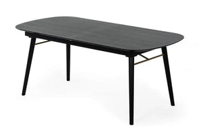Modrest Addax Modern Black Extendable Dining Table Vgmamit-8109