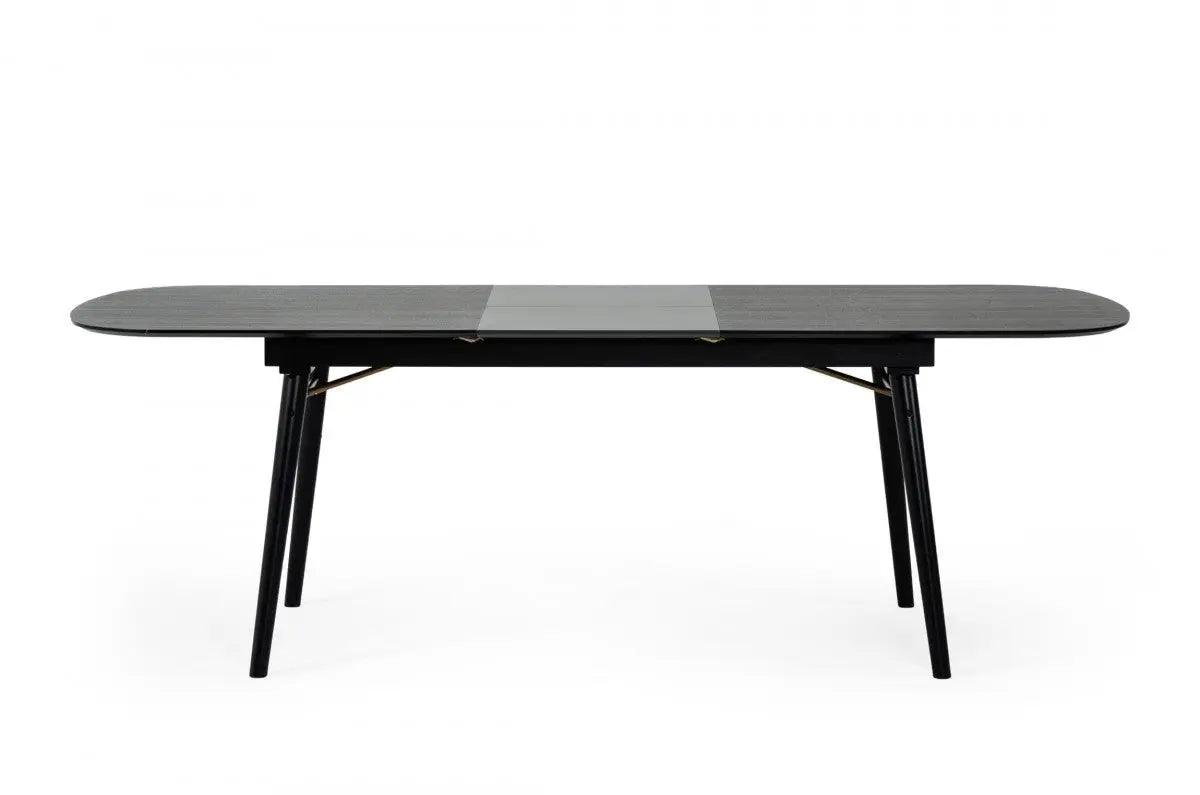 Vig Furniture - Modrest Addax - Modern Black Extendable Dining Table - Vgmamit-8109