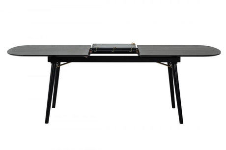 Vig Furniture - Modrest Addax - Modern Black Extendable Dining Table - Vgmamit-8109