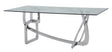 Modrest Adelaide Modern Stainless Steel & Glass Dining Table Vgvct1301S