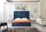 Vig Furniture - Modrest Adonis - Modern Blue Fabric Bed - Vgvcbd096-19