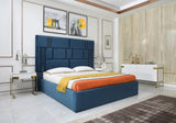 Vig Furniture - Modrest Adonis - Modern Blue Fabric Bed - Vgvcbd096-19