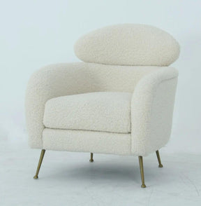 Modrest Altura Modern Faux Fur Lounge Chair Vgoddy-9176-Lc