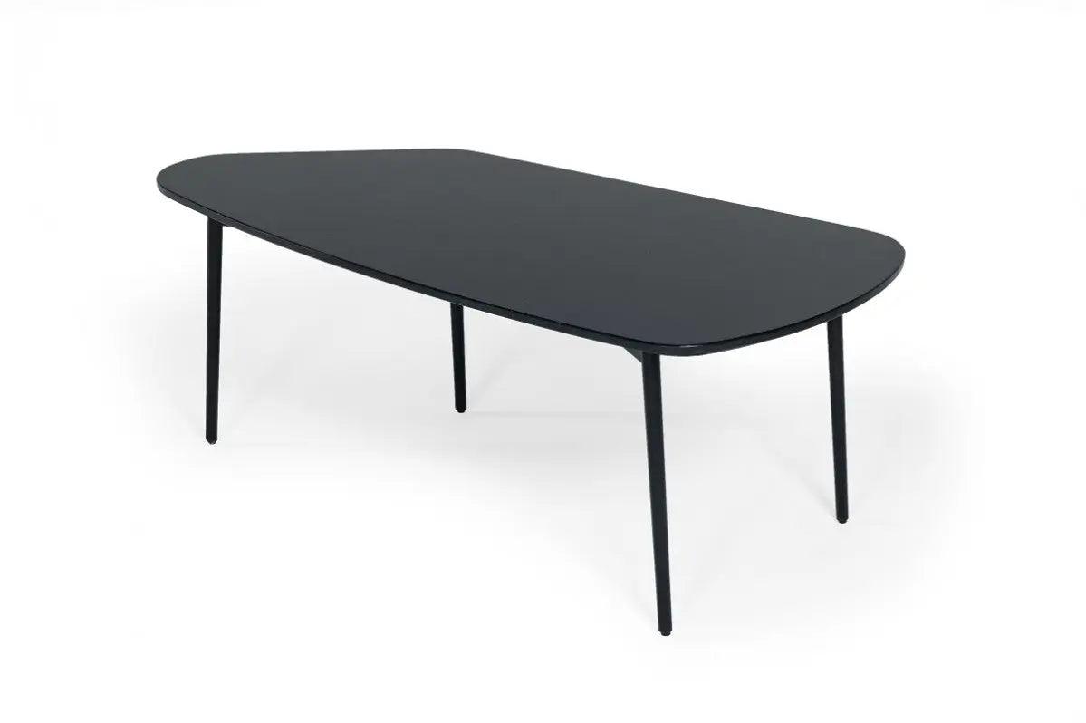 Vig Furniture - Modrest Andros Black Marble Black Metal Coffee Table - Vggmm-Ct-1582-Blk-Ct