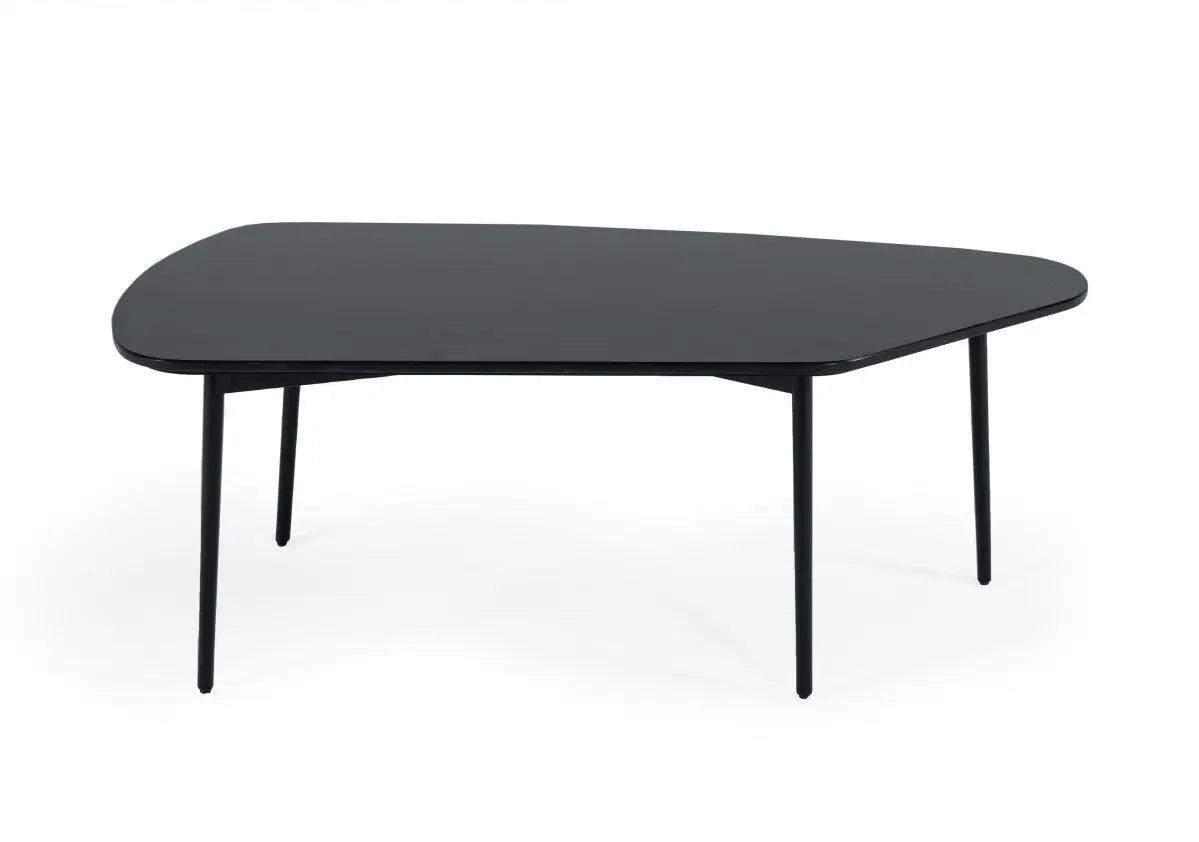 Vig Furniture - Modrest Andros Black Marble Black Metal Coffee Table - Vggmm-Ct-1582-Blk-Ct