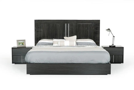 Vig Furniture - Modrest Ari Italian Modern Grey Bedroom Set - Vgacari-Set