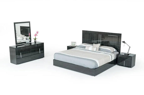 Vig Furniture - Modrest Ari Italian Modern Grey Bedroom Set - Vgacari-Set