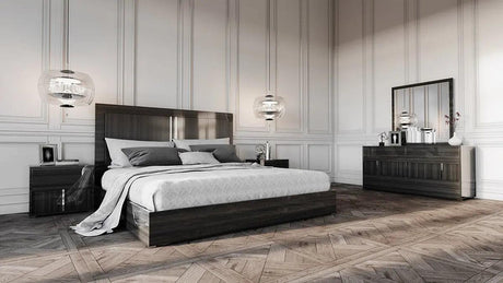 Vig Furniture - Modrest Ari Italian Modern Grey Bedroom Set - Vgacari-Set