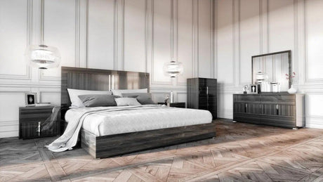 Vig Furniture - Modrest Ari Italian Modern Grey Bedroom Set - Vgacari-Set