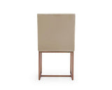 Vig Furniture - Modrest Barker Modern Beige & Brush Gold Dining Chair (Set Of 2) - Vggmdc-1251A-Dc