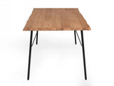 Vig Furniture - Modrest Barnum - Industrial Oak And Black Iron Live Edge Dining Table - Vgafsh17-Ct7
