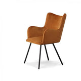 Vig Furniture - Modrest Barrett Modern Orange & Black Dining Chair - Vgyfdc1040-Org-Dc