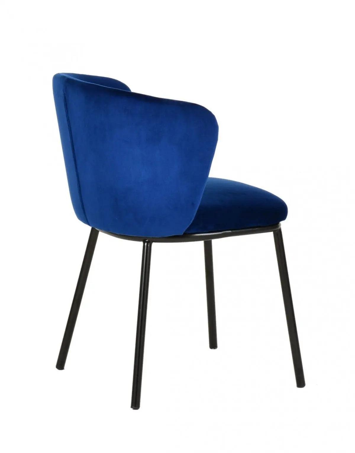 Vig Furniture - Modrest Bessie Modern Blue Velvet Dining Chair (Set Of 2) - Vgfh139131-Blu-Dc