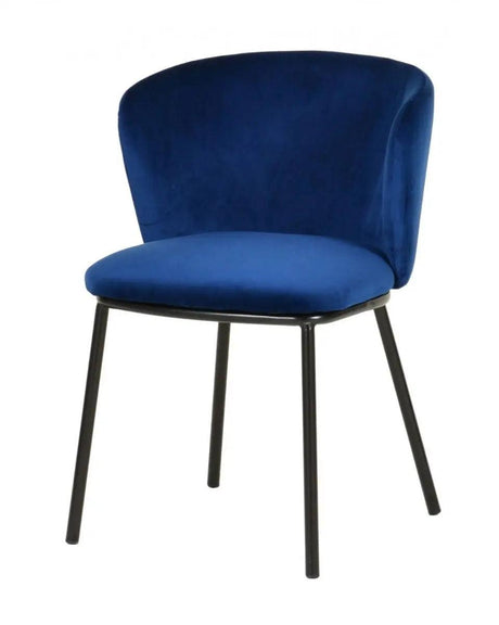 Vig Furniture - Modrest Bessie Modern Blue Velvet Dining Chair (Set Of 2) - Vgfh139131-Blu-Dc