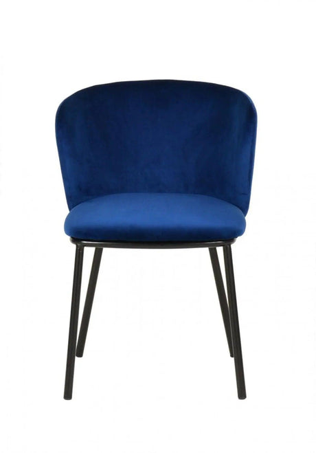 Vig Furniture - Modrest Bessie Modern Blue Velvet Dining Chair (Set Of 2) - Vgfh139131-Blu-Dc