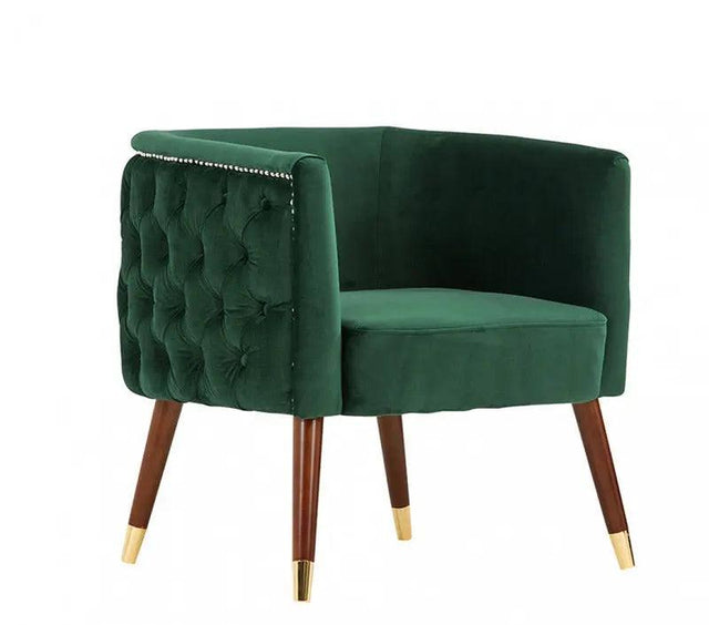 Vig Furniture - Modrest Bethel Modern Green Velvet Accent Chair - Vgrh-Rhs-Ac-502-B-Grn