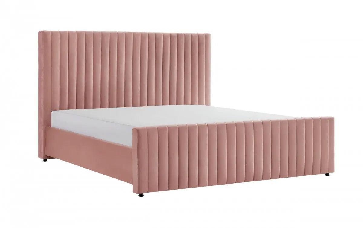 Vig Furniture - Modrest Beverly Modern Mauve Velvet Bed - Vgjyjy-653-Mau-Bed