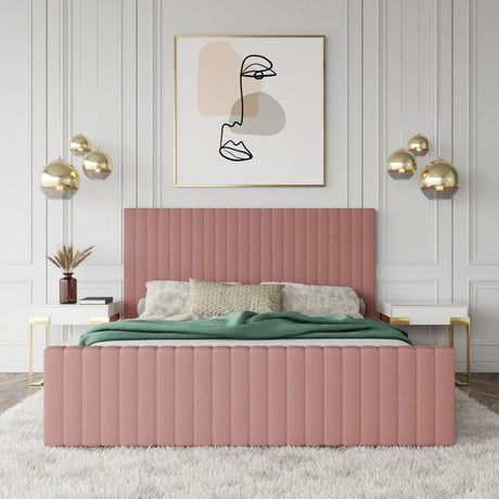 Vig Furniture - Modrest Beverly Modern Mauve Velvet Bed - Vgjyjy-653-Mau-Bed