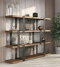 Modrest Brewer Modern Walnut & Black Bookshelf Vgbbmq2001Sf-Blk