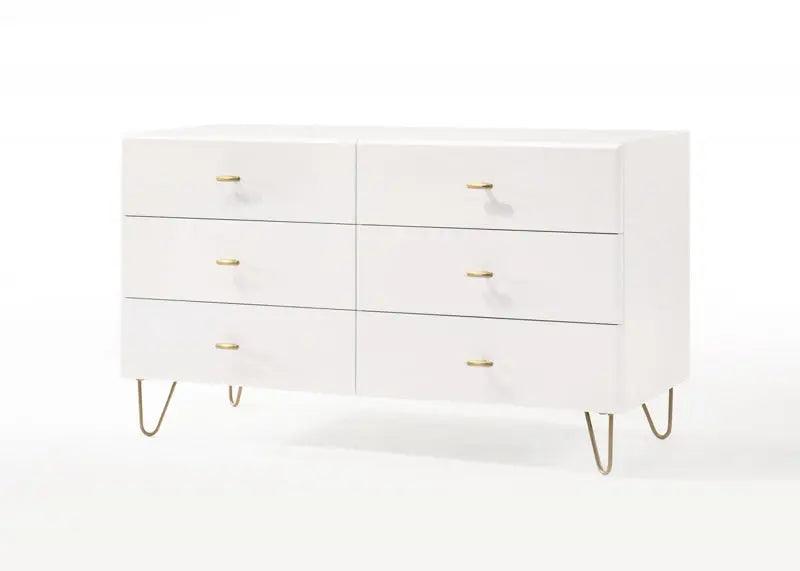 Vig Furniture - Modrest Bryan - Modern White Dresser - Vgmabr-82-Wht-Drs