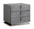 Modrest Buckley Modern Cracked Grey 2-Drawer Nightstand Vgvc-N2003-Gry